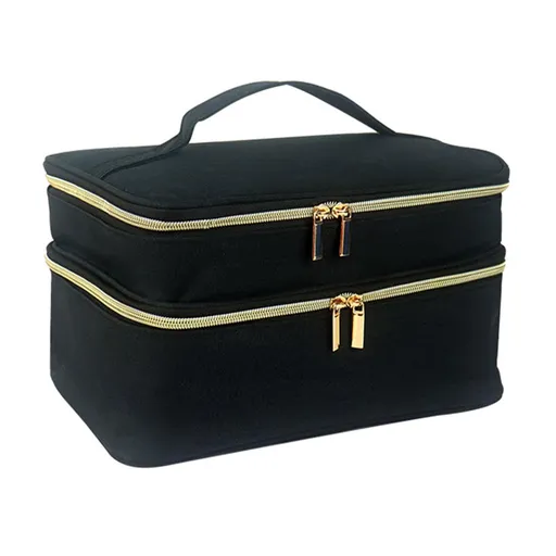 Double-Layer Sewing Bag Accessories Organizer, Large Sewing Supplies Storage for Tools Kit, Thread, Needles, Pins, Buttons - Bag Only