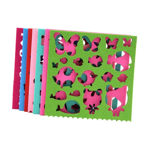 7pcs Template Craft Felting Template Needle Felting Templates Embroidery Craft Shaping Needle Felt Mold Felting Starter Kit DIY