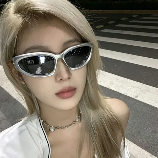 D9 Silver Frame Gray Lens | UV400 Premium Sunglasses | Christmas Luxury Texture Gift | Silver Frame High-End Fashion Sun Glasses