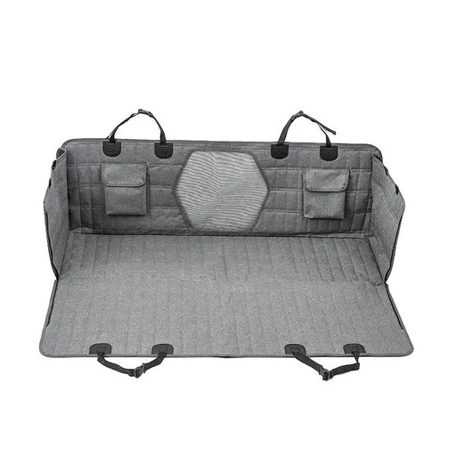 Pet Car Seat Cover Mat Water and Stain Resistant, Light Gray, Fits L to XL, 137 x 147 cm