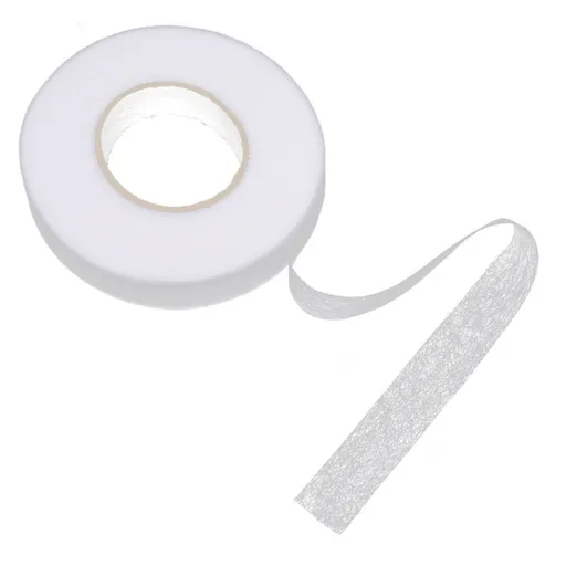 White No Sew Hemming Tape Double Sided,No Sewing Hemming Tape,Fabric Adhesive Tape,Fabric Tape For Hemming,No Sew Hemming Tapes For Pants Curtains Dresses Clothes Fabric Crafting Projects,1.5 cm 2 cm White