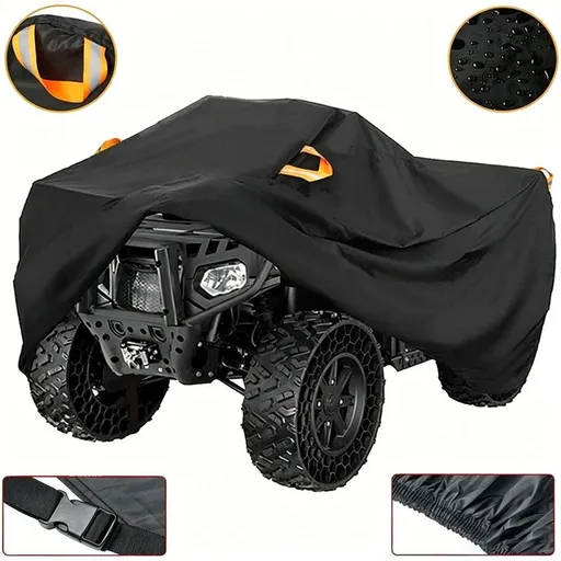 210D ATV Cover - Waterproof and Sunscreen Beach Car Cover, Four-Wheel Off-Road Vehicle Cover(XL（210*120*115CM）)