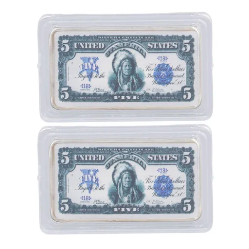 2Pcs Commemorative Coins Coin Collection 5 US Dollars Patter Fine Workmanship Commemorative Coin
