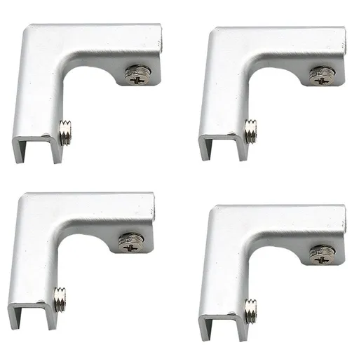 glass clamp, sleeve" glass clamp, glass fixing clamp glass, used for glass panel fixing, with screws (pack of four)