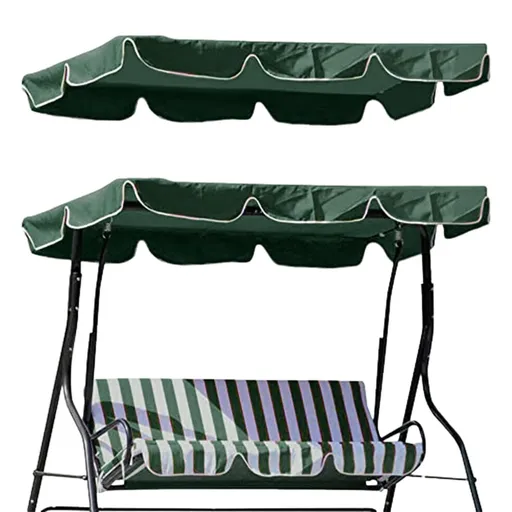 Porch Swing Canopy, Replacement Waterproof Swing Top Cover, 3 Seater Garden Swing Seat Canopy Cover(Size:74x45 in)