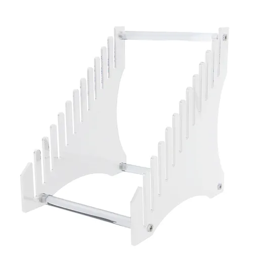 Record Storage Holder 12 Slots Acrylic Vinyl Record Organizer Easy Assembly Access Record Stand for Music Collection Album Transparent