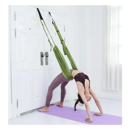Leg Stretcher Strap, Stretching Equipment with Door Anchor Flexibility Trainer Backbend Assist for Dance Aerial Yoga Ballet