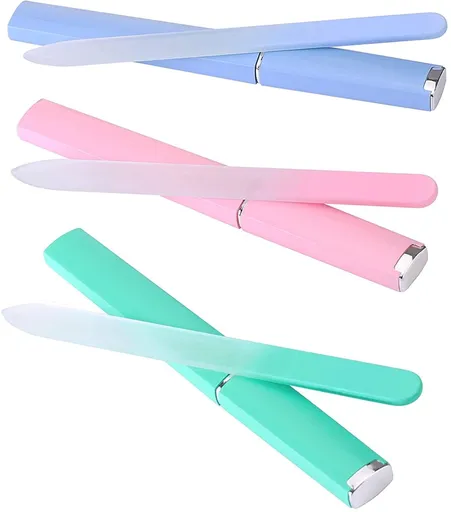 3-pack - Glass nail files - Professional nail tools for natural nails - Gentle nail care