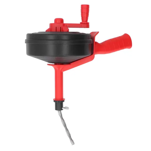 Drain Auger Manganese Steel Spring Multipurpose Plumbing Pipe Unblocker Clog Remover for Kitchen Bathroom Red 5m / 16.4ft Spring