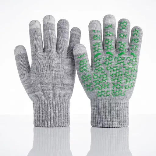 Women Honeycomb Grip Touch‑Screen Outdoor Gloves Flexible Fit for Climbing Motorbike Tour Gym Training 2 Pcs Light Grey One Size Ideal Christmas Gift