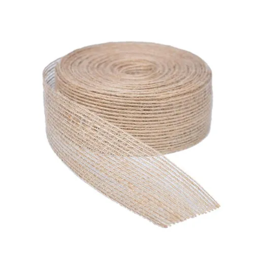 10PCS Bouquet Decor Wrapping Yarn Band Packaging Wave Organza Ribbon 9/10/45m - Jute webbing
