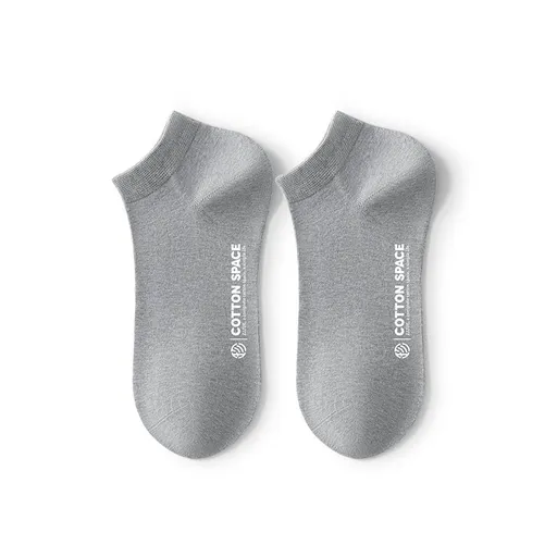 Men Cotton Socks Zjzue Antibacterial Summer Light Gray; Average size All yards
