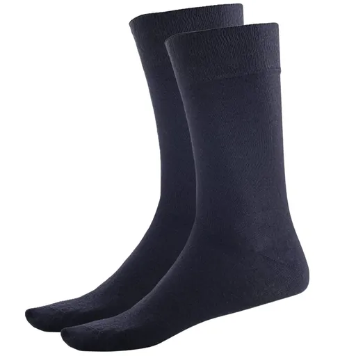 BAMBOO SOCKS Crew Natural Eco Healthy Enviro Unisex Work Anti-Bacterial Business - Navy