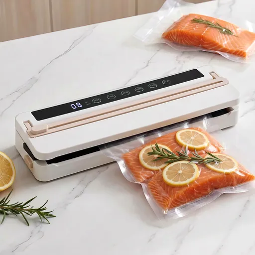 Vacuum Sealer Machine 110W 30cm White with Auto Seal Slide Cutter 6 Modes