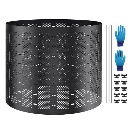 Compost Bin 1000 L, Outdoor Expandable Composter, Easy to Setup & Large Capacity Composting Bin, Fast Creation of Fertile Soil