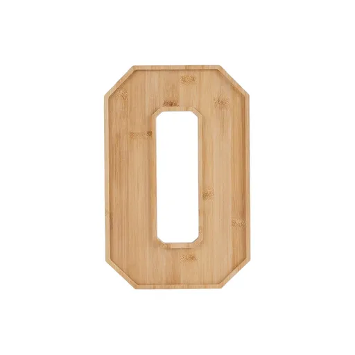 Wooden 2026 Charcuterie Number 0 Decoration, fillable party centerpiece for graduation celebrations and fruit cheese candy boards