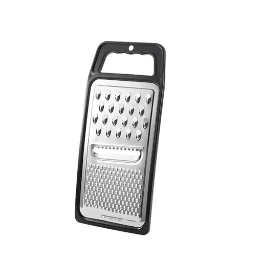 Chef Aid Grater Frame, black, Rectangular, Non-Slip, Multifunction Tool for Kitchen Prep（24.5 x 11cm）