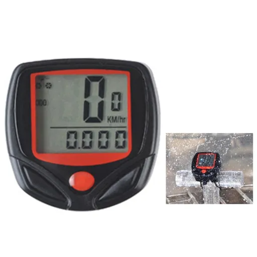 Bicycle odometer with English encoding, wired waterproof and environmentally friendly transparent screen