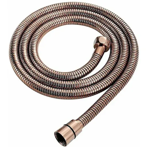 Retro Brass Shower Hose, 150 cm Length, Universal 1/2 Thread Connection, multiple spray modes, Rose Gold/Old Copper Finish Options