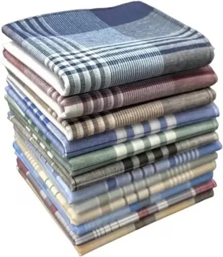 12-Piece Men's Cotton Napkin Set, 40x40 cm