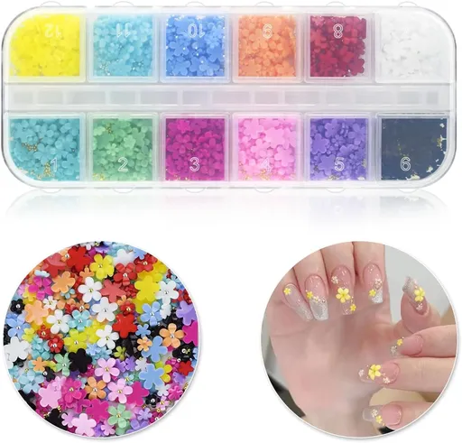 800 Pcs Nail Charms Art Butterfly 3D Nails Decoration Crafts DIY Diamonds Rhinestones Acrylic Jewelry Accessories Gold Silver Pearls Supplies Resin Flatbacks Flower Gems