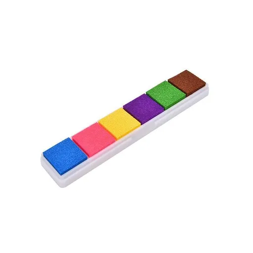 Gradient Color Ink Pad Inkpad Rubber Stamp Water Based Diy Finger Print 10 Colours - C4