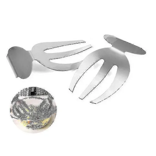 2pcs Salad Claw Stainless Steel Salad Hands Serving Tools