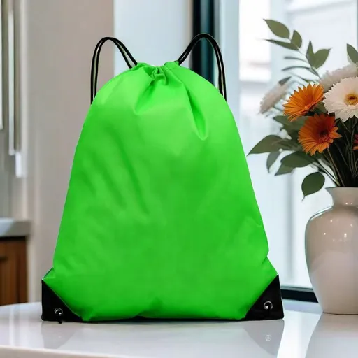 Polyester Drawstring Sports Backpack Gym Basketball Sack Bag