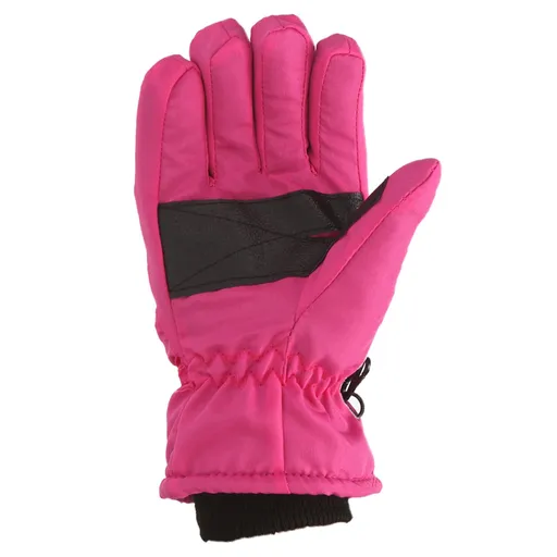 Kids Waterproof Winter Snow Gloves, Thick Stretchy Warm Gloves for Boys and Girls for Outdoor Play in Cold Weather, Hot Pink, 4-8 Years