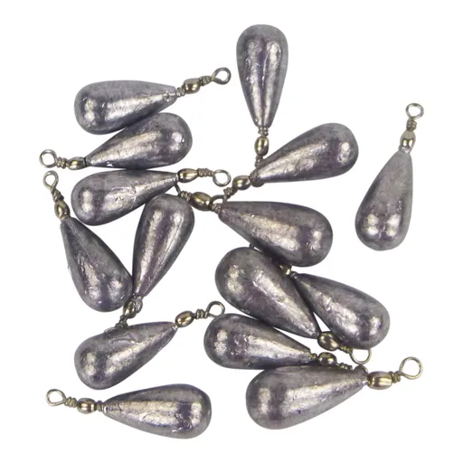 Swimerz 7gm Teardrop Sinker, Lead, 15 pack