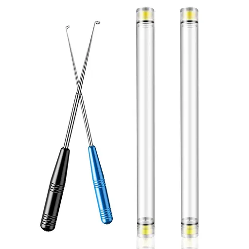 2PCS Fish Hook Remover Tool,Fishing Hook Quick Removal Device Fish Hook Removal Kit,Fish Hook Detacher Security
