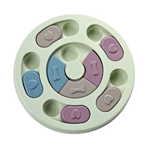Dog Brain-Boosting Food Feeder (Green), Dog Puzzles Dogs Foodes Puzzle Feeder Toys for Iq Training & Mental Enrichment Dog Puzzle Green