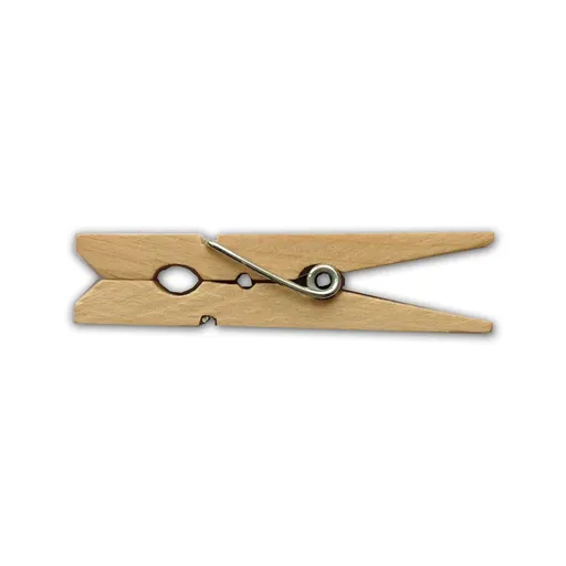 CRAFTS Wooden Small Clothespins 1-7/8" 4.8cm 50 Pieces Per Pack Great for Crafts, Scrapbook, Party Decoration. (Natural)
