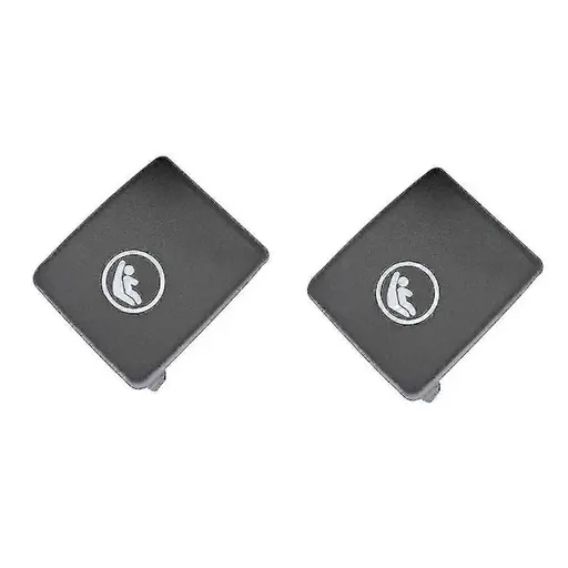 Replacement Bil Bakre Krok Isofix Skydd För V60 V90 Xc40 Xc60 S60 S90 - 2x Svart Barnsäkerhet, Made of Abs, Black Color