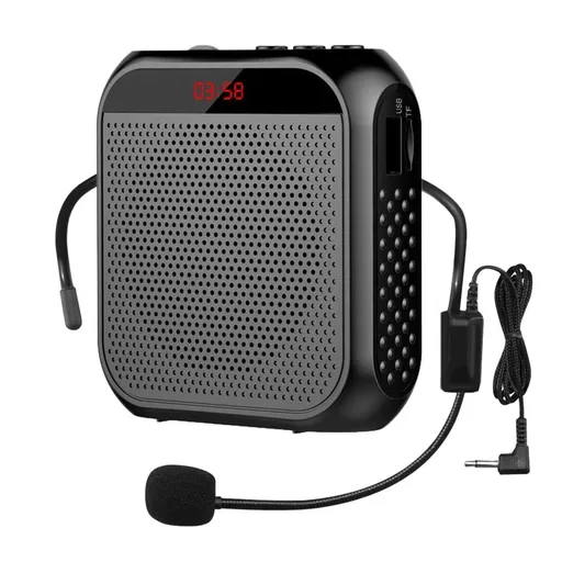Portable Handheld Loudspeaker with Microphone | 8W Rechargeable Speaker | USB/AUX Input | 20-Hour Battery Life | Compact & Lightweight (120g) | Ideal for Outdoor Events & Presentations