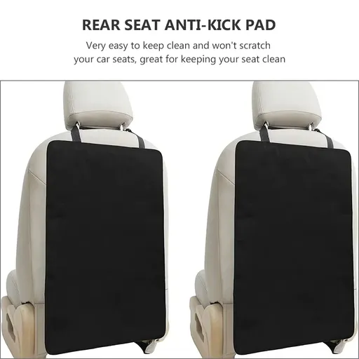 2 Pieces Car Kick Mats, Durable Back Seat Protector for Kids, Vehicle Seat Back Cover for Car, SUV and Truck Interior