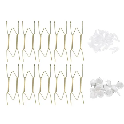 10 Pack Plate Hangers, 6 Inch Wall Hangers and Hooks, Compatible 5 To 7 Decorative Plates, Antique China, Plates Art