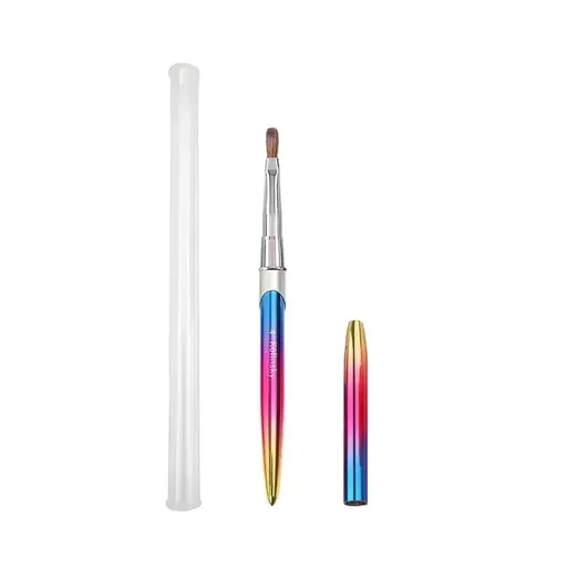 Kolinsky Acrylic Nail Art Brush Manicure Powder Professional Tools Size 2-18 - 4#