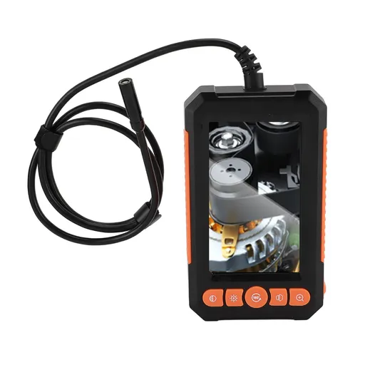Industrial Endoscope Borescope Camera with 4.3 Inch LCD Screen 8mm 1080P HD Snake Sewer Inspection Camera with LED Lights for Drain AC