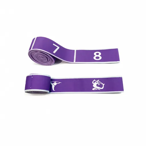 Resistance Band Yoga Fitness Digital Style Deep purple-small model [12 grids]