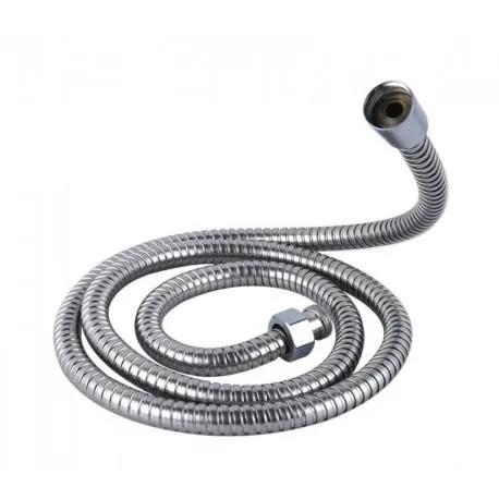 3 m Stainless Steel Shower Hose, Flexible Bathroom Hose with 300 x 2 cm Overall Size, Hot and Cold Water Use, Chrome Finish