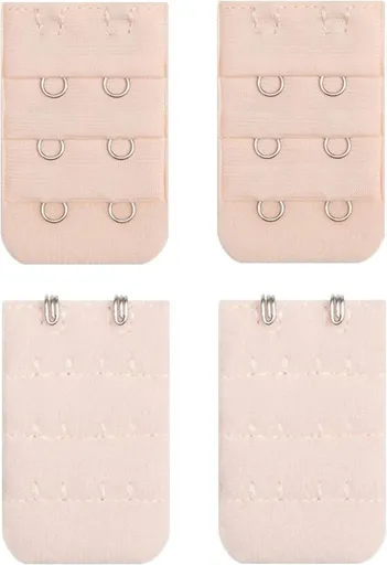 Bra Extender 2 Hook Bra Back Clips Bra Strap Extender Bra Clasp (4pcs)