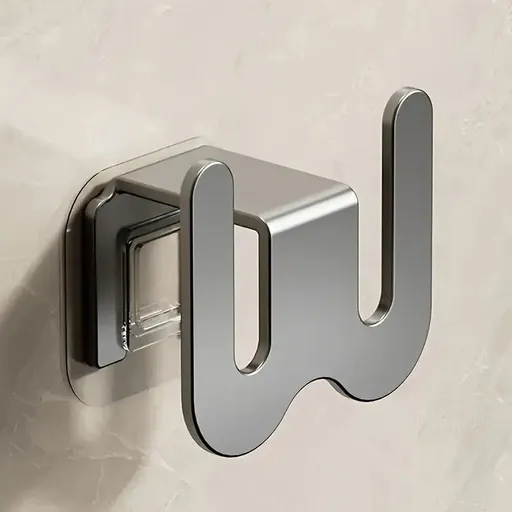 2-Pack Gun Gray No-Drill Slipper Rack, Space-Saving Wall Storage, Ideal for Dry & Tidy Bathrooms