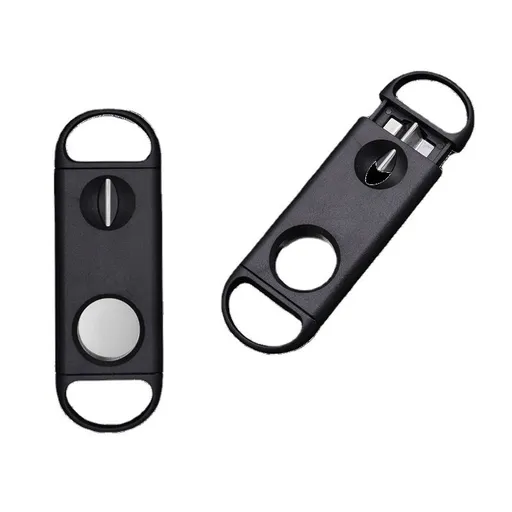 Cigar Cutter Guillotine V-Cut Cigar Cutter Cigar Punch with Key Chain 4 Pack comfortable on fingers (3)