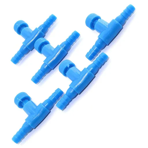 T Shaped Control Valve 10PCS Aquarium 2 Way Air Line Regulator Connector for Aquarium Airline Regulator Pump Air Line