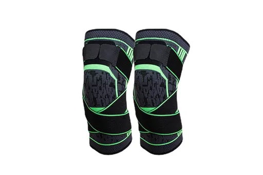 2Pcs Men Women Knee Compression Sleeve For Knee relaxation Supportive Knee Sleeve-Green L