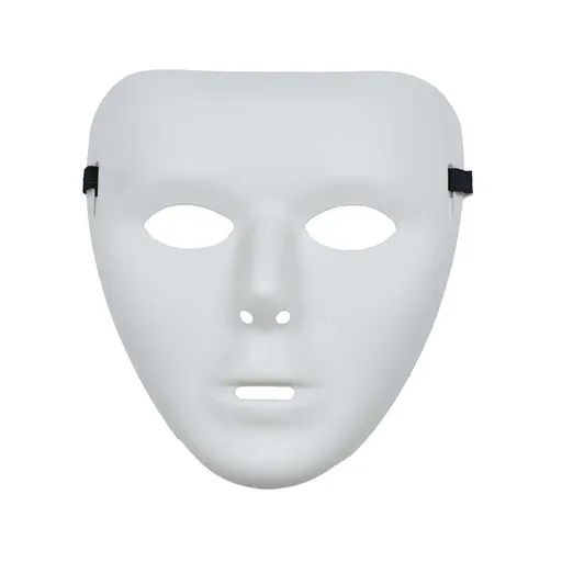 Horror Face Mask Anonymous Theater Mask Halloween Dance Performances Masquerade Props for Adults