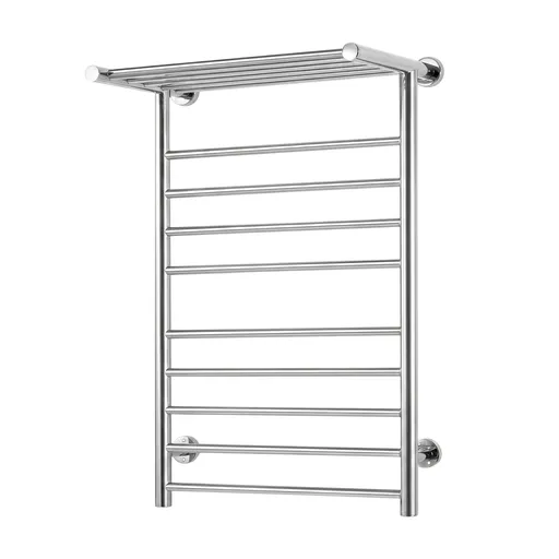 Devanti Electric Heated Towel Rail Rack 14 Bars Wall Mounted Clothes Dry Warmer