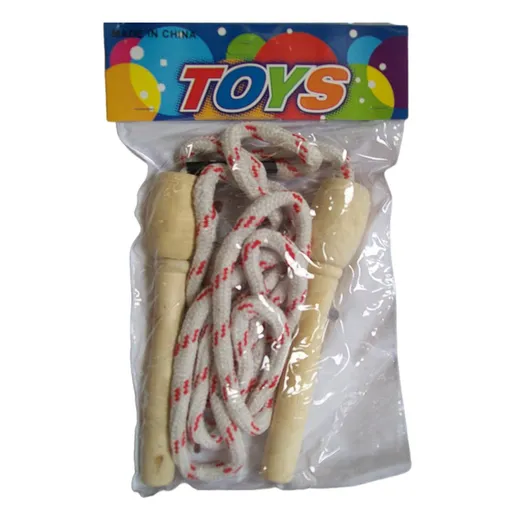 3x Skipping rope with wooden handles