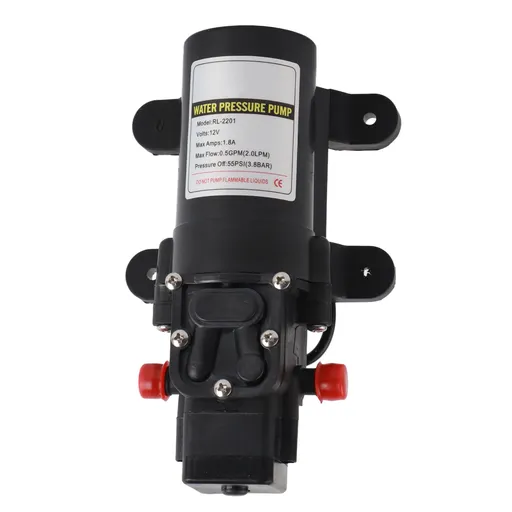Water Pressure Diaphragm Pump Self Priming Diaphragm Pump High Pressure Water Pump for Outdoor RL 2201 12V